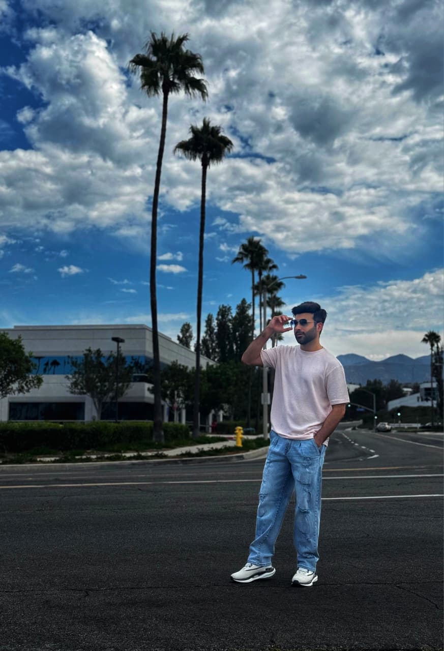 Ripped & Repair Blue Jeans –For Him