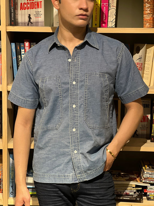 Ice Blue Baseball Shirt