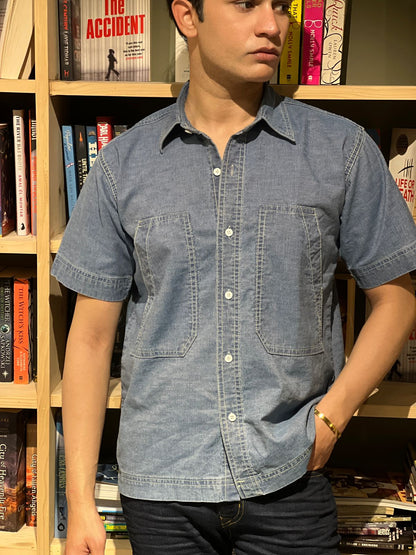 Ice Blue Baseball Shirt