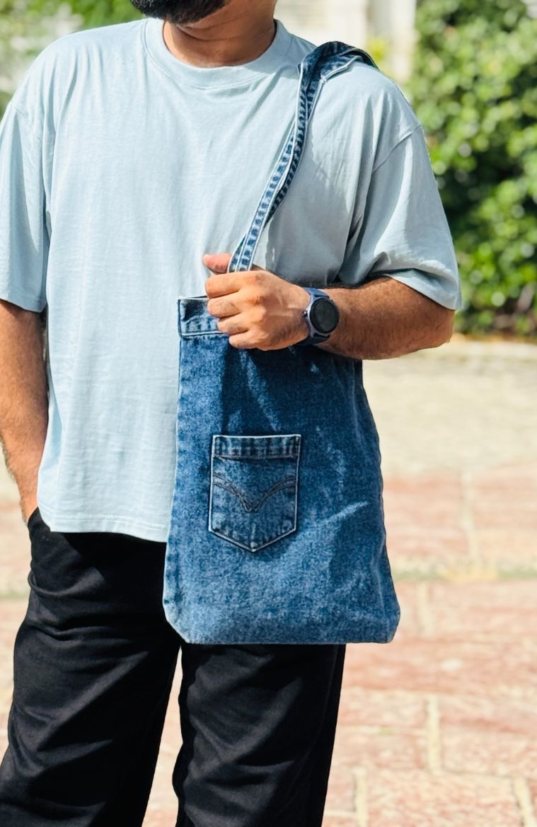E-Zee Denim Bag Dark Blue  