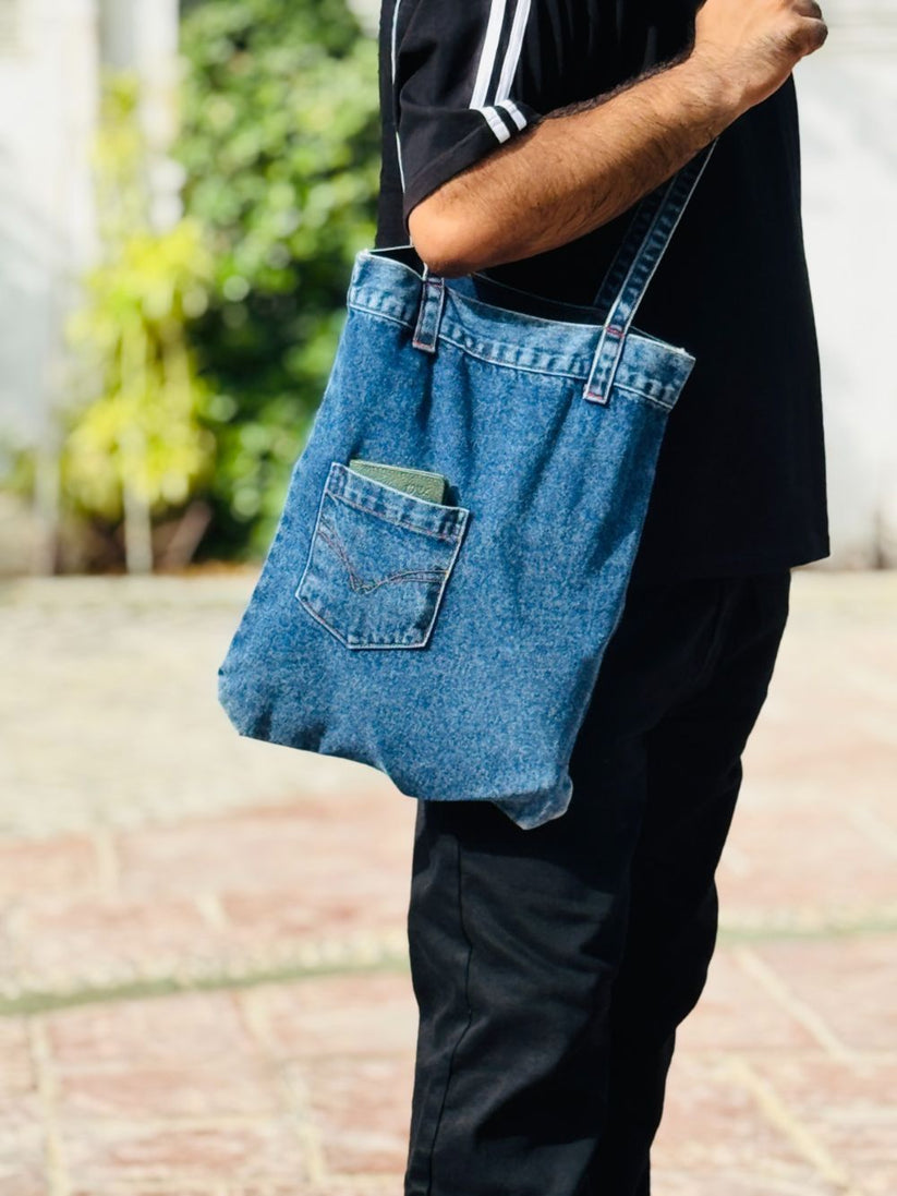 E-Zee Denim Bag Dark Blue  