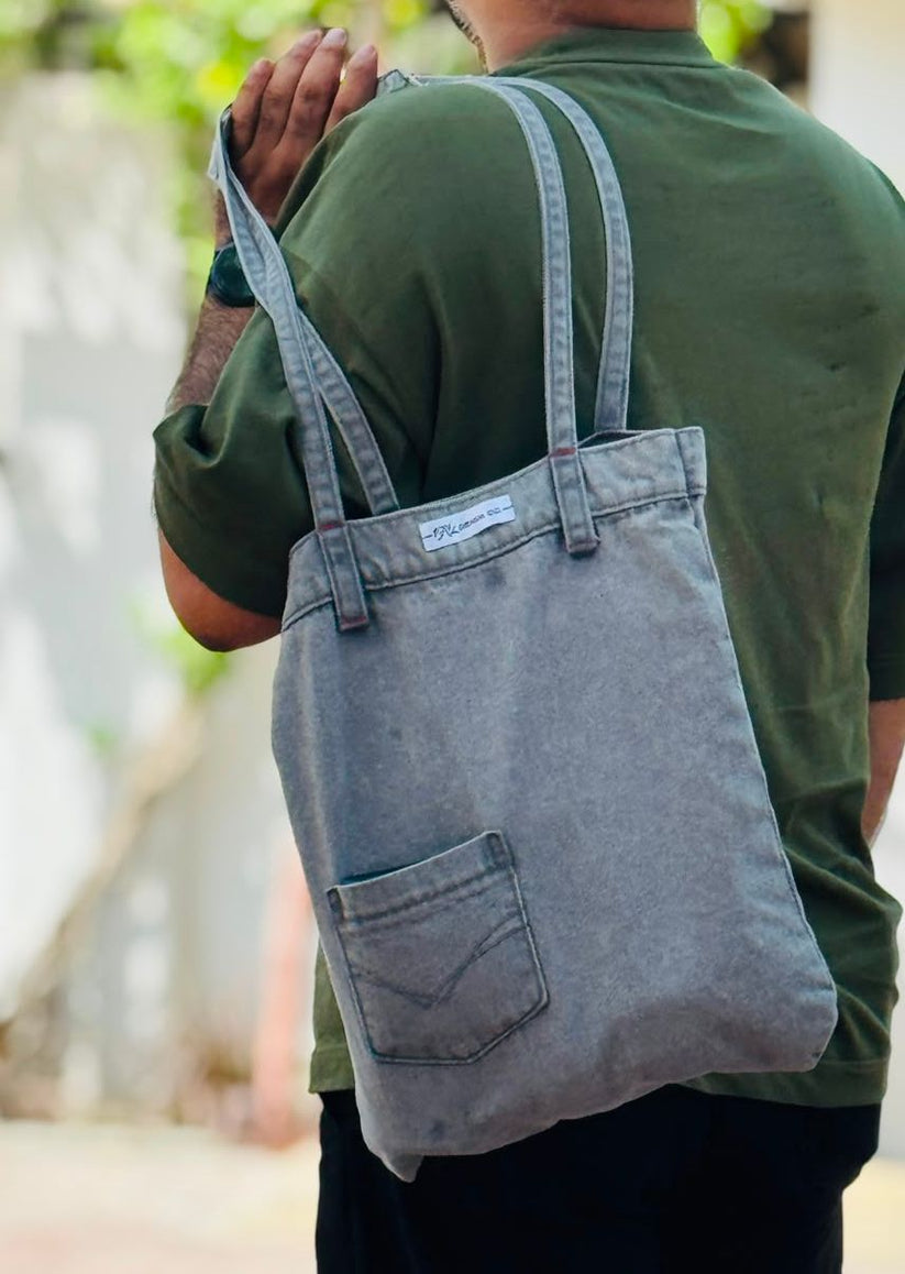 E-Zee Denim Bag Grey 