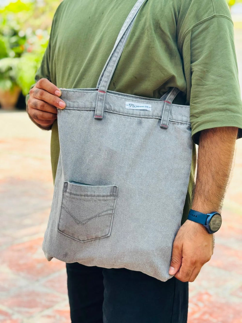 E-Zee Denim Bag Grey 