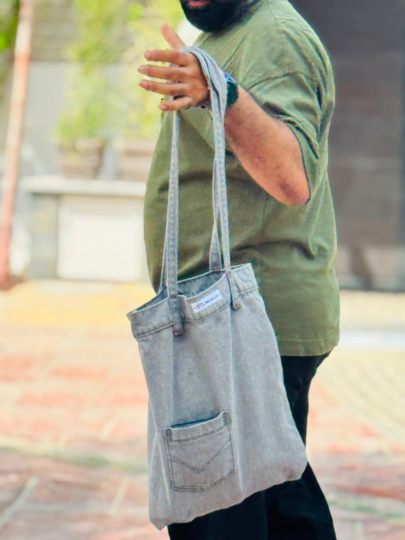 E-Zee Denim Bag Grey 