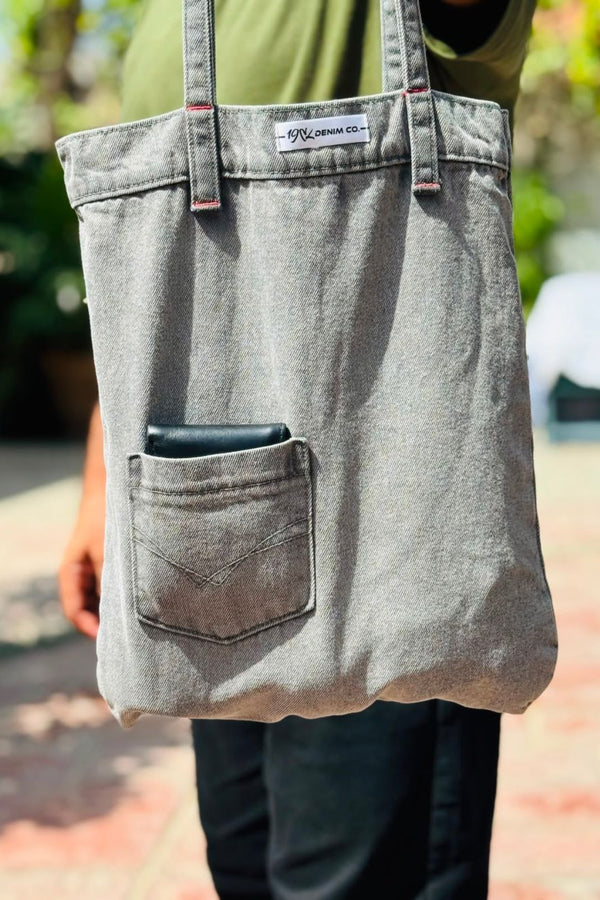 E-Zee Denim Bag Grey