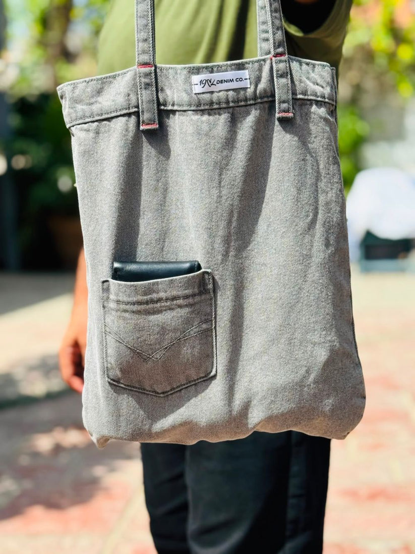 E-Zee Denim Bag Grey 