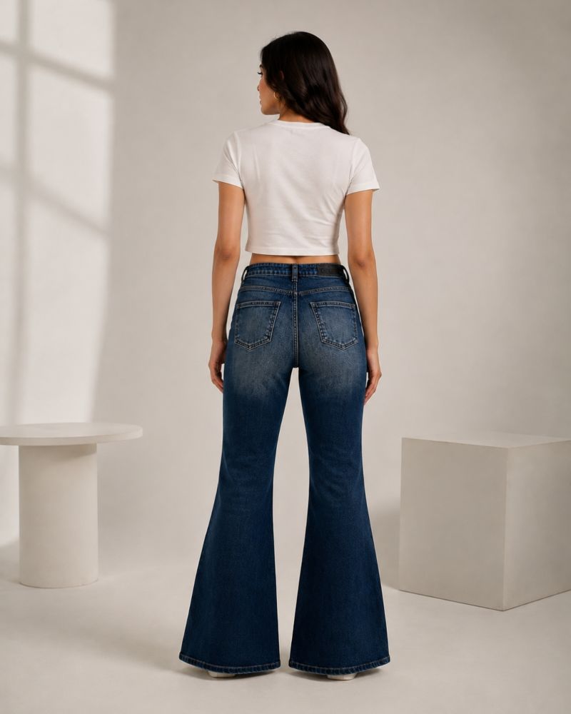 Cruzeiro Blue Bootcut Jeans