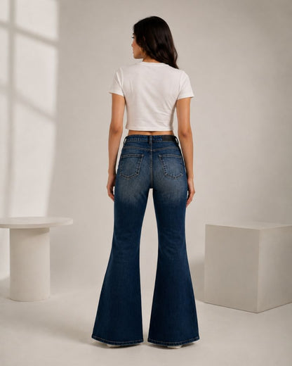 Cruzeiro Blue Bootcut Jeans