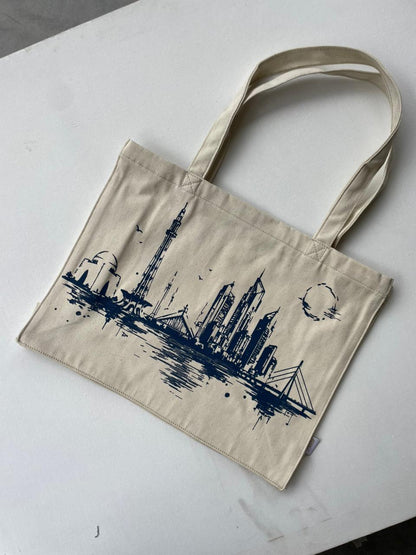 Pakistani Skyline Tote Bag 