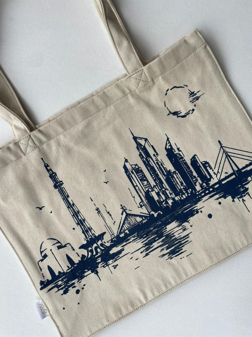 Pakistani Skyline Tote Bag 