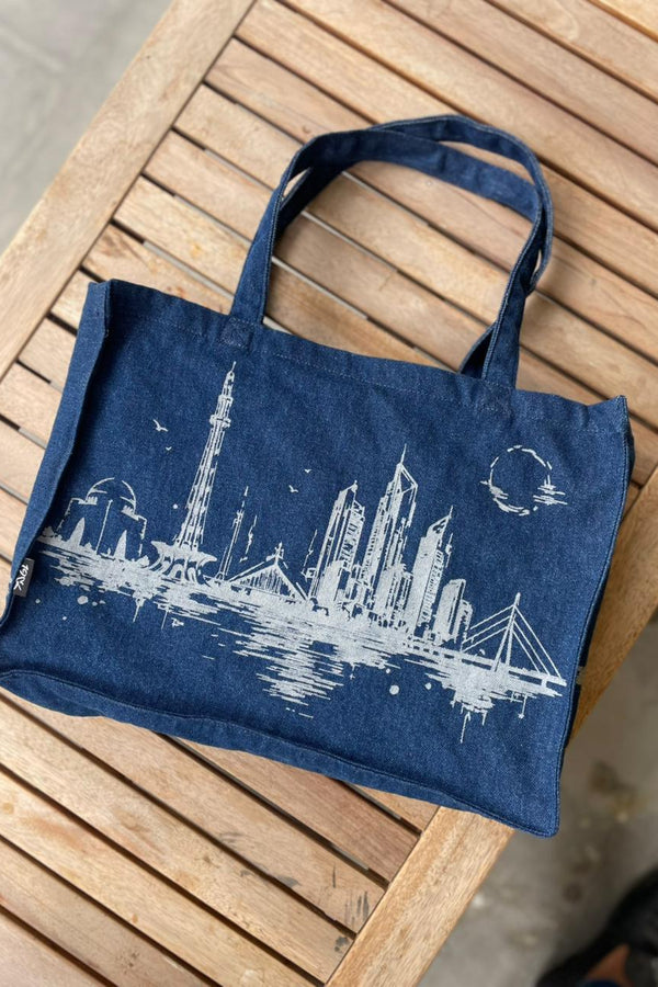 Pakistani Skyline Tote Bag