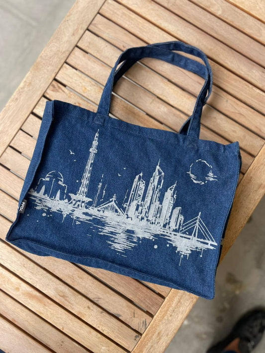 Pakistani Skyline Tote Bag 