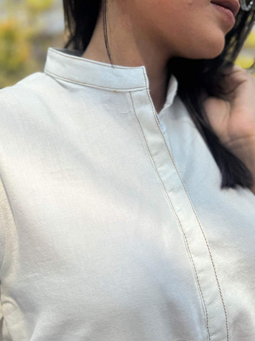 White Denim Co-ord Set