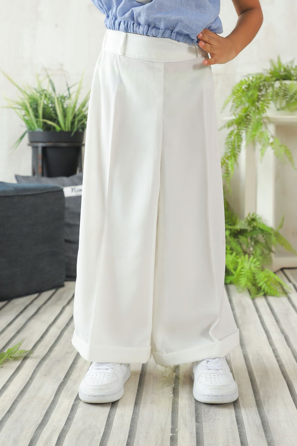 White Palazzo Pants Girls