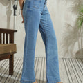 Graphic Light Bromo Flare Jeans