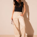 Rogue Beige Women Jeans