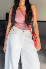 Rogue White Women Barrel Jeans