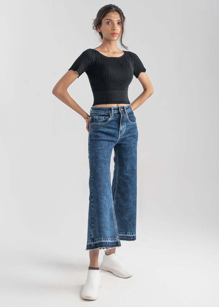 Denim Culottes Blue 