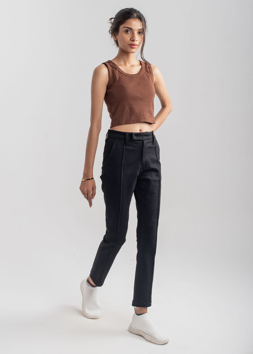 Formal Black Pleat Pant 