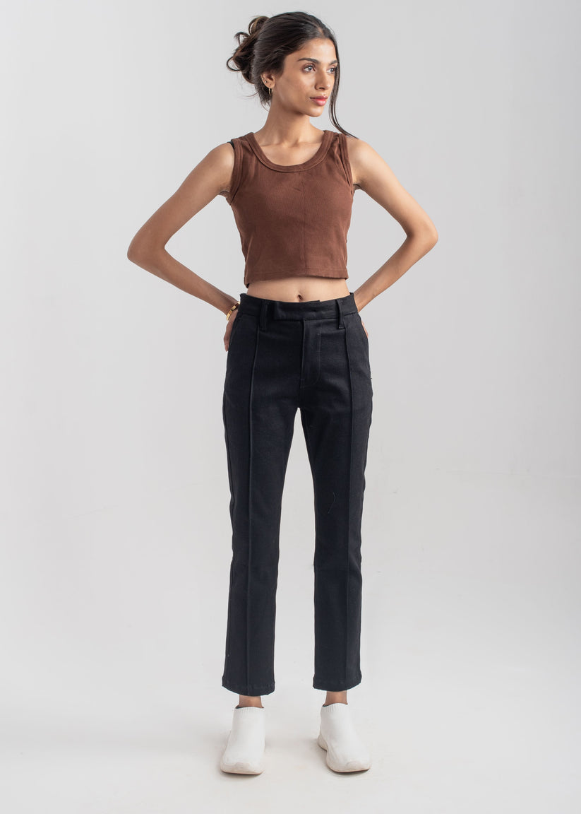 Formal Black Pleat Pant 