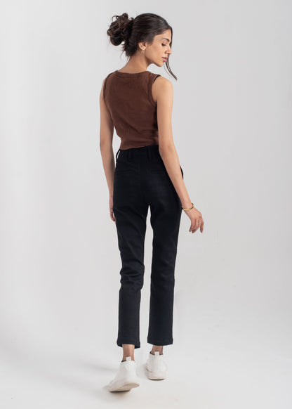 Formal Black Pleat Pant 