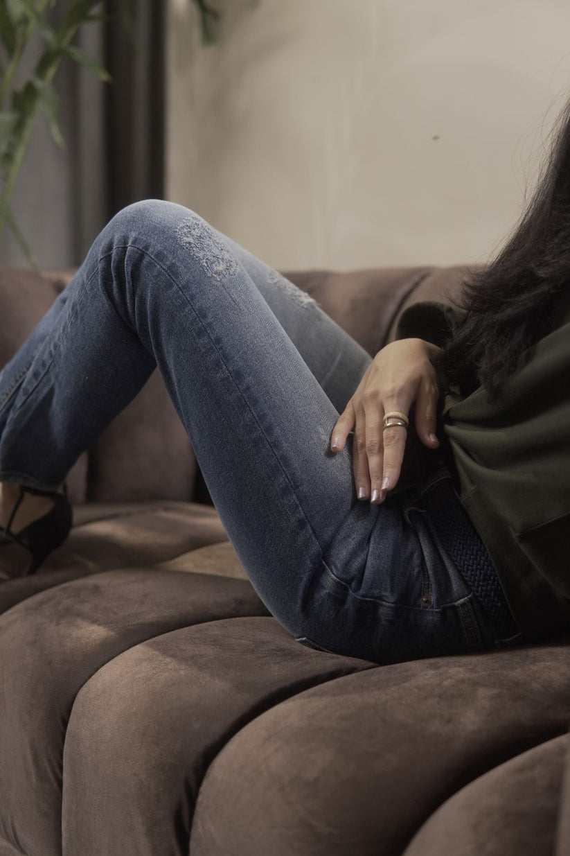 Foxtrot Ripped Skinny Jeans 