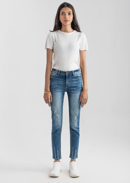 Foxtrot Ripped Skinny Jeans 