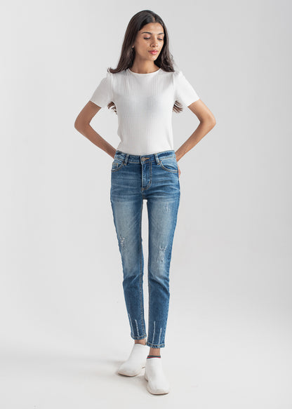 Foxtrot Ripped Skinny Jeans 