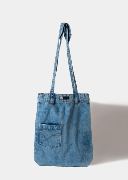 Girls Denim Bag with Multiple Pockets