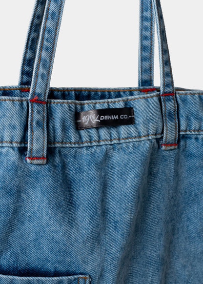 Girls Denim Bag with Multiple Pockets