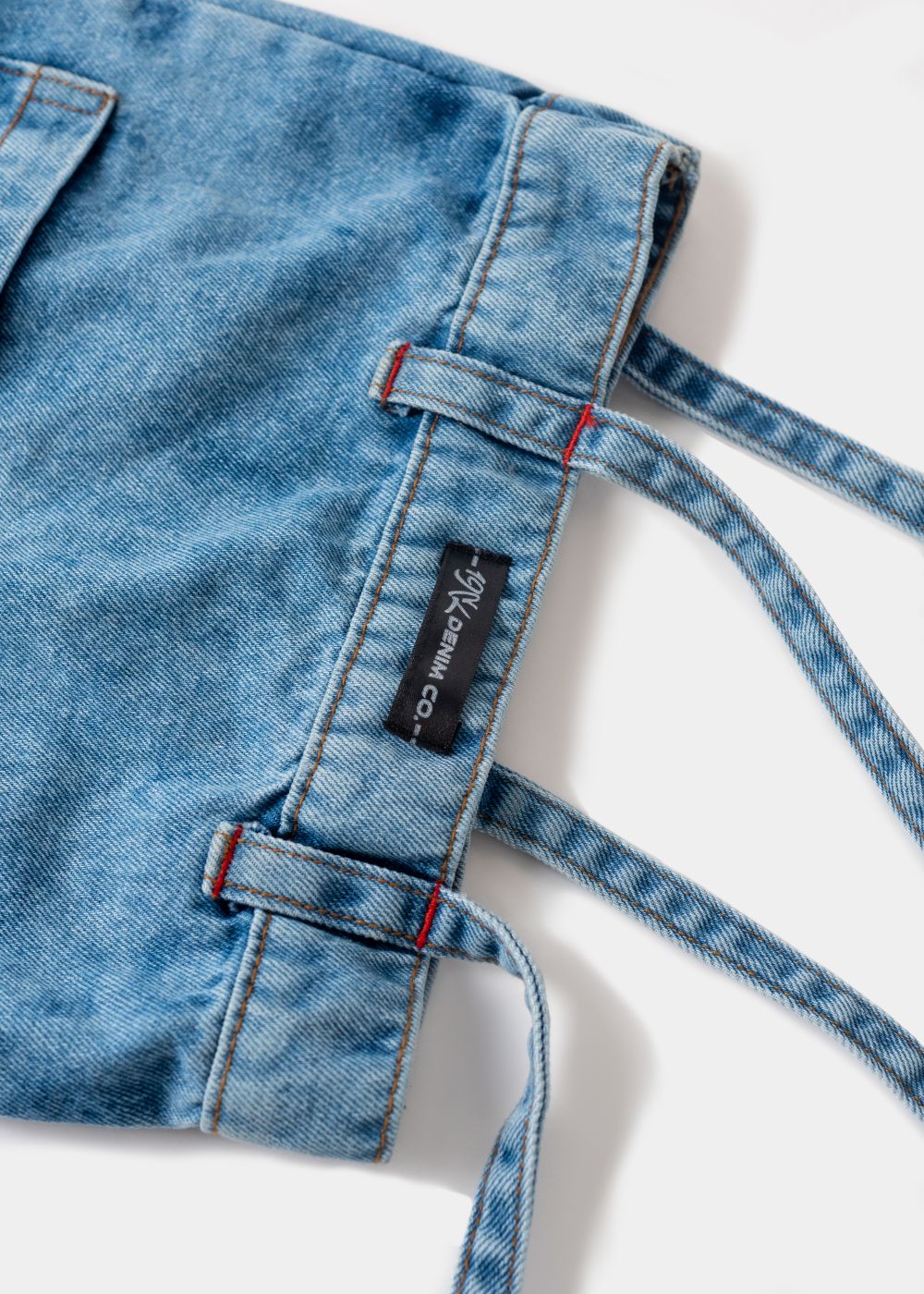 Girls Denim Bag with Multiple Pockets