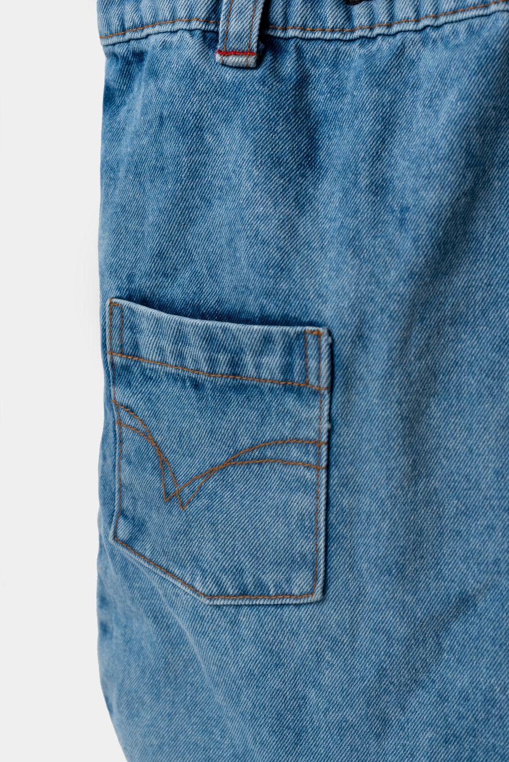 Girls Denim Bag with Multiple Pockets