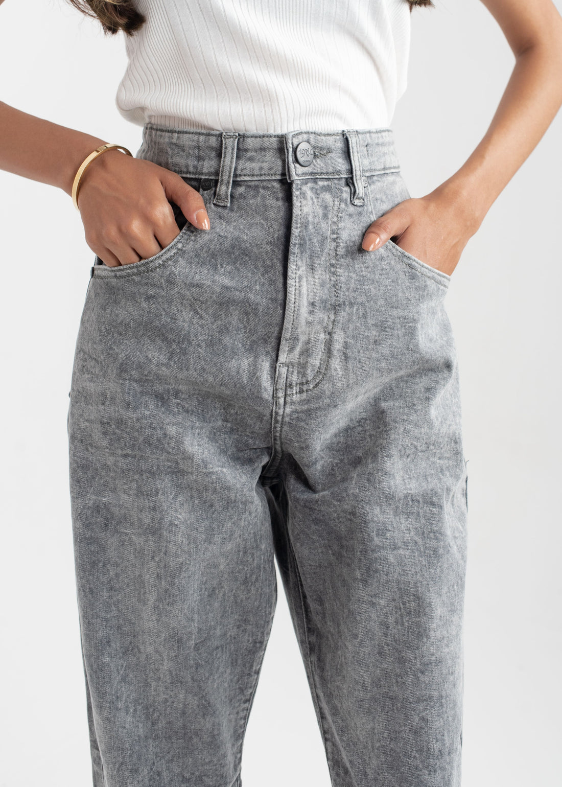 Grey Balloon Jeans 