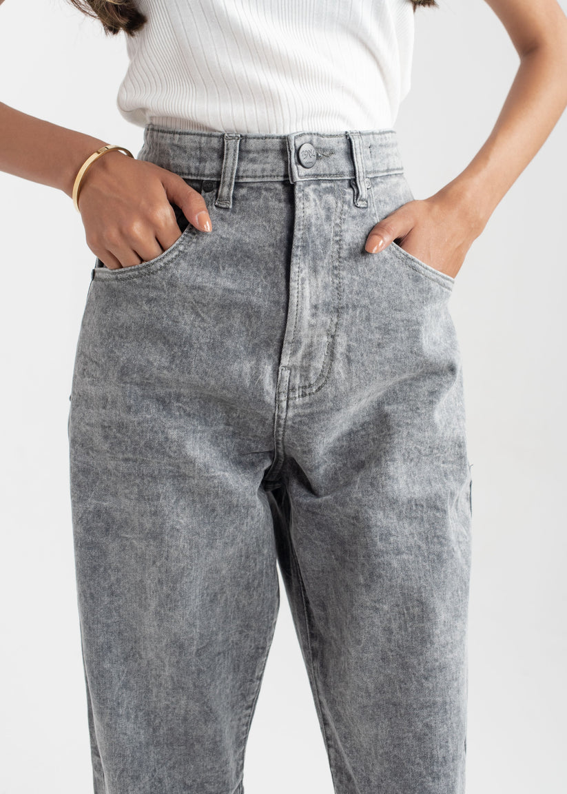 Grey Balloon Jeans 