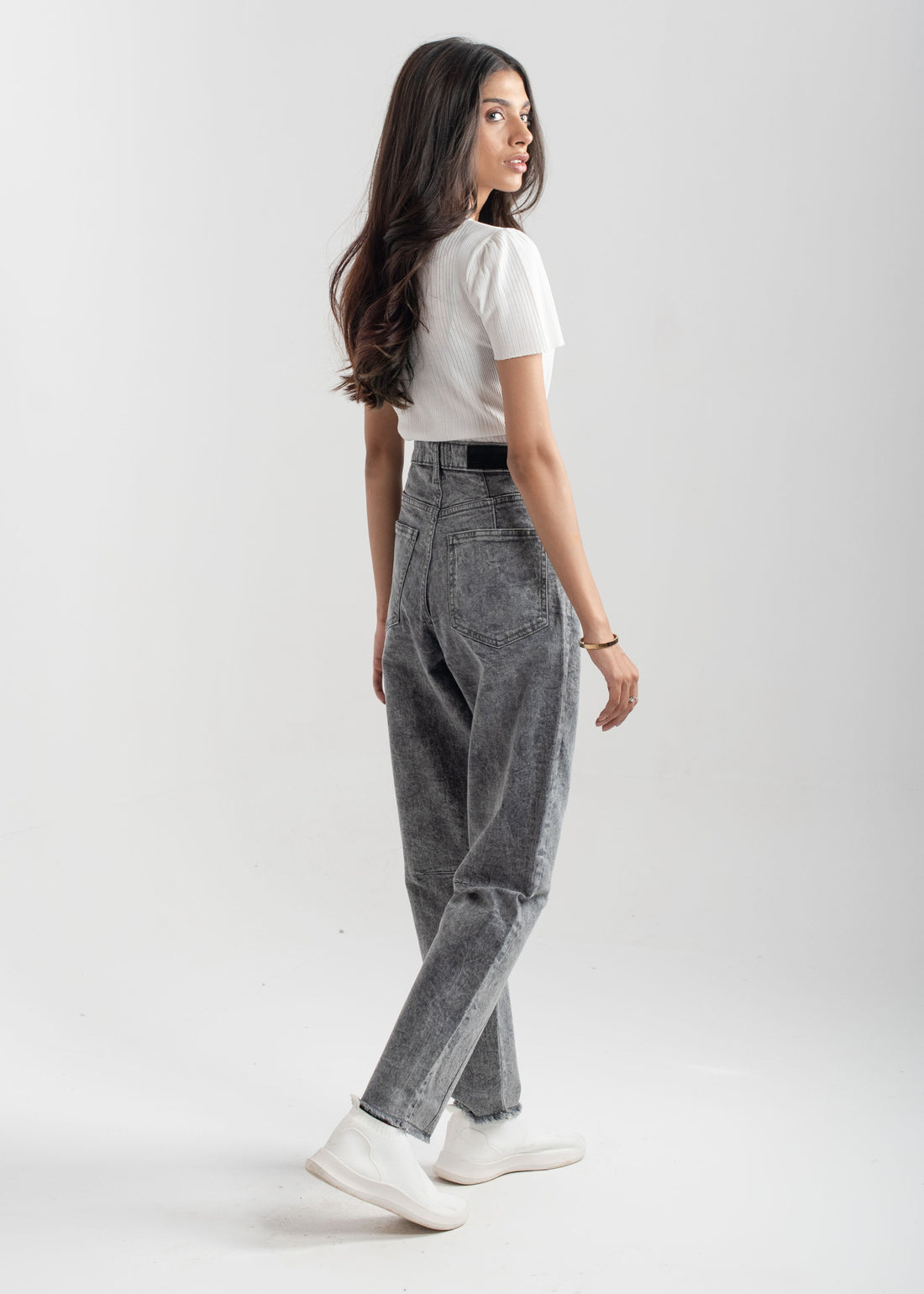 Grey Balloon Jeans 