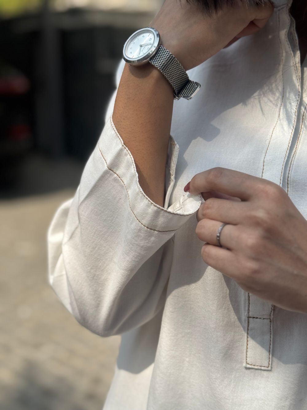 White Denim Co-ord Set