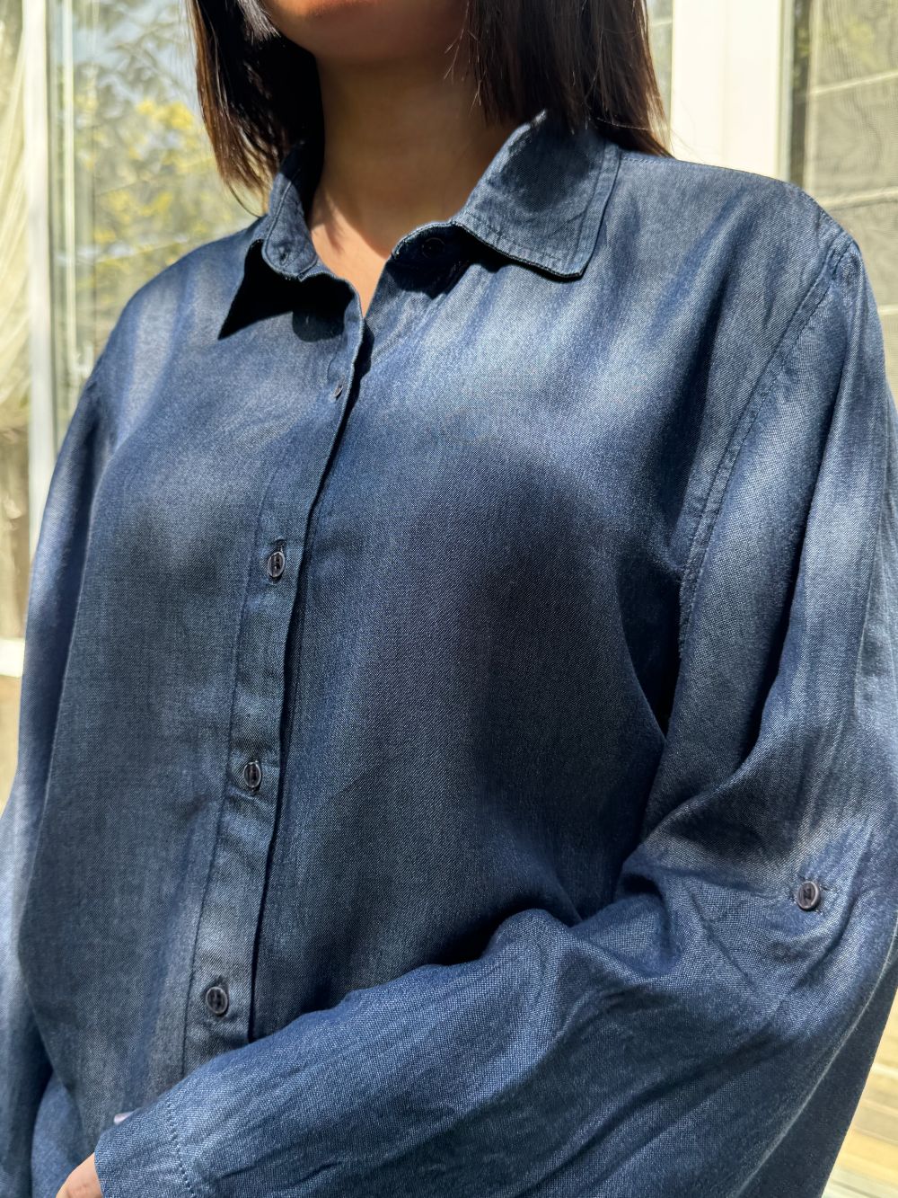 Blue Gold Relaxed Coord Set