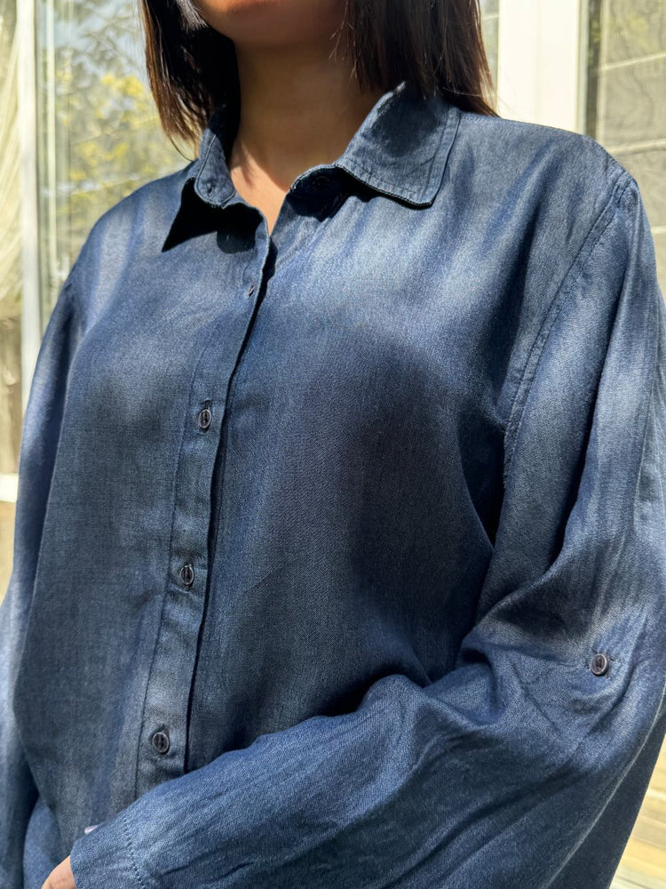 Blue Gold Relaxed Coord Set