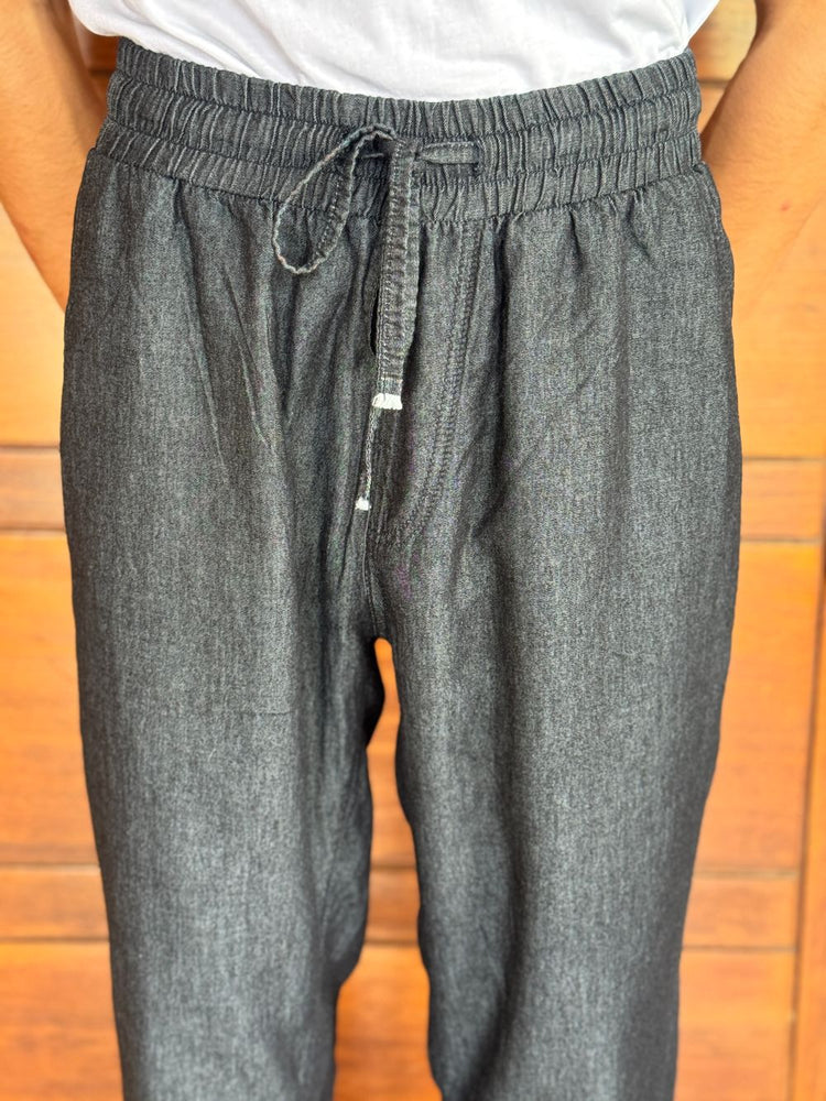 Denim 2-way Charcoal Kurta-Him