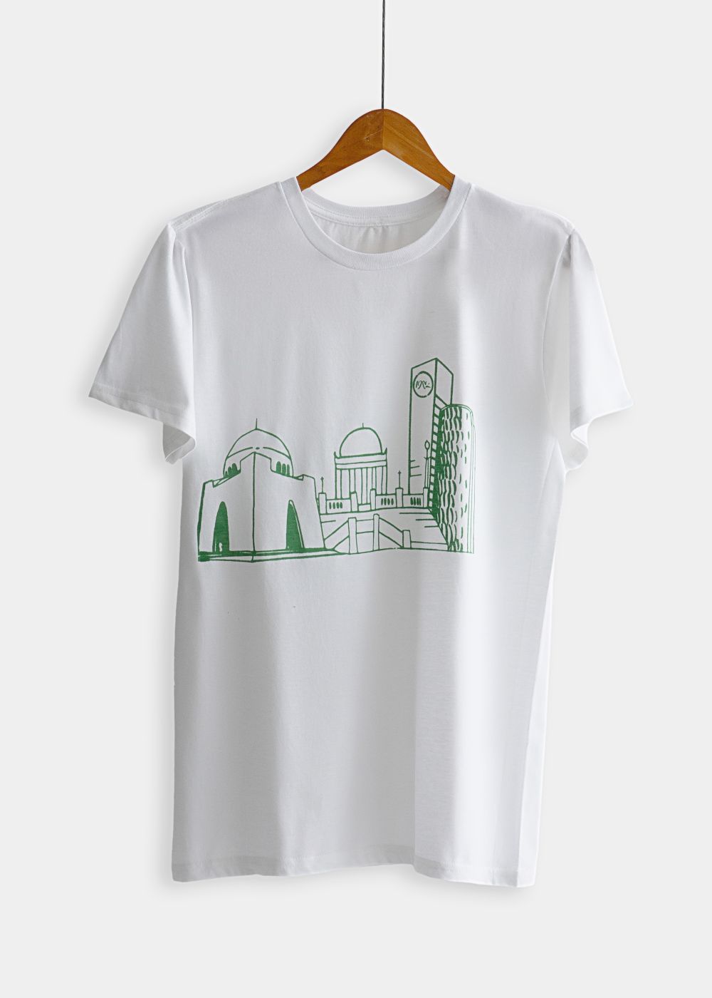 Men's regular fit white t-shirt with soft cotton fabric