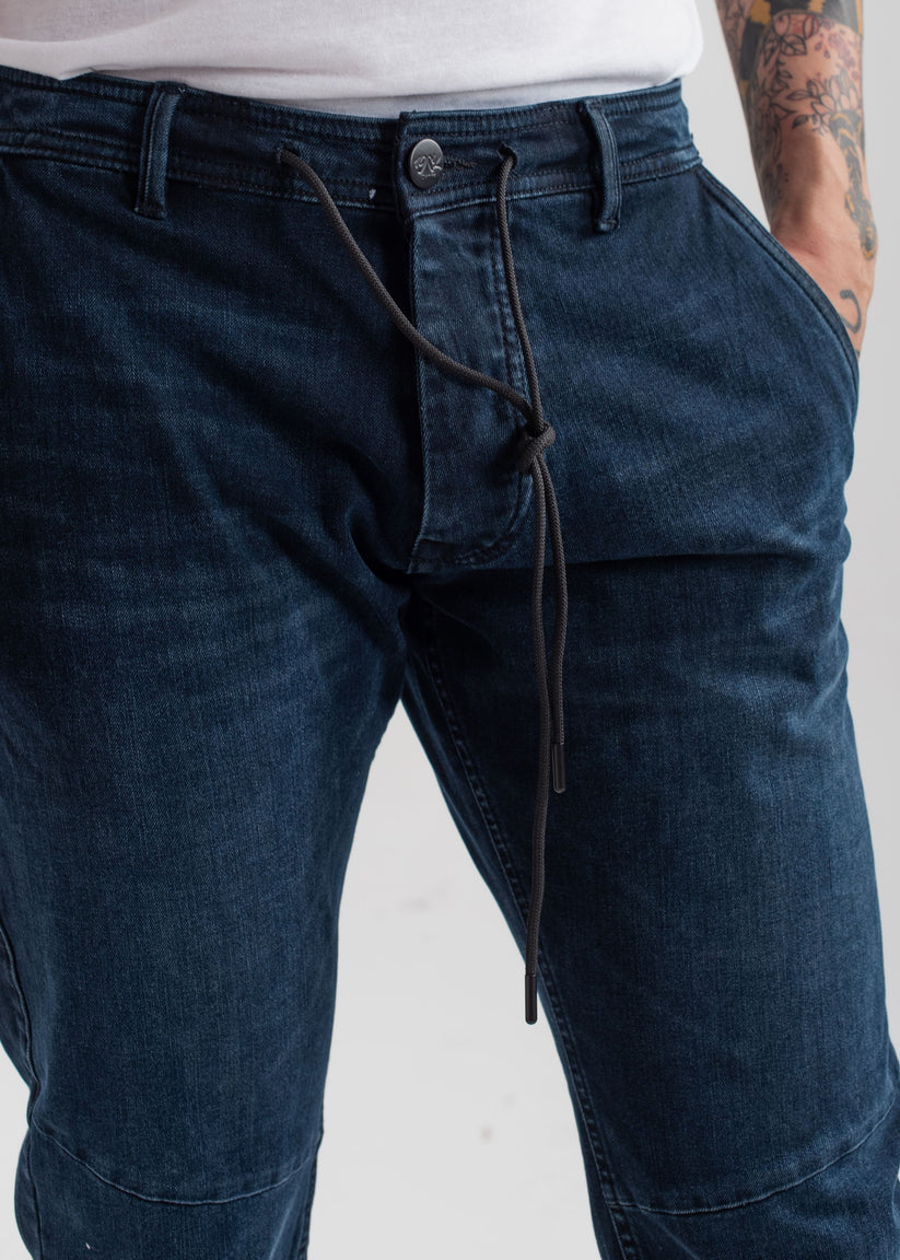 Rebel Biker Dark Blue Jeans 
