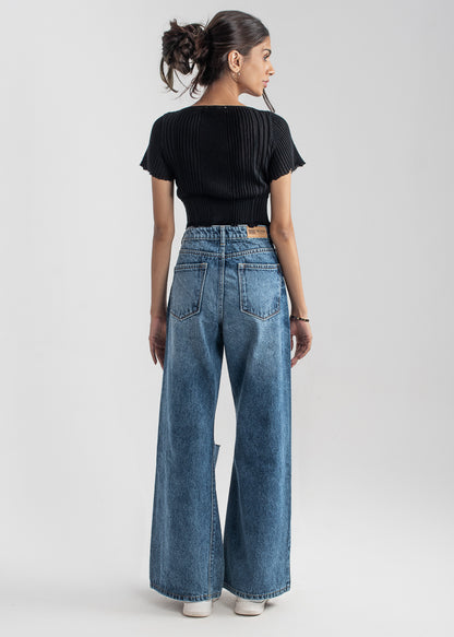 Ripped Apart Flare Jeans 