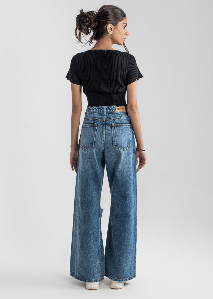 Ripped Apart Flare Jeans 