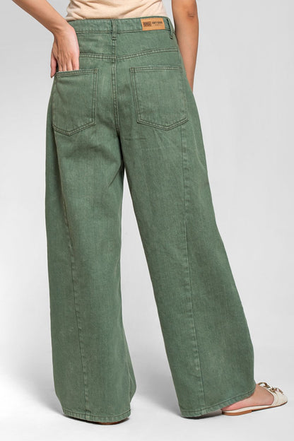 Ripped & Repair Olive Jeans Her 