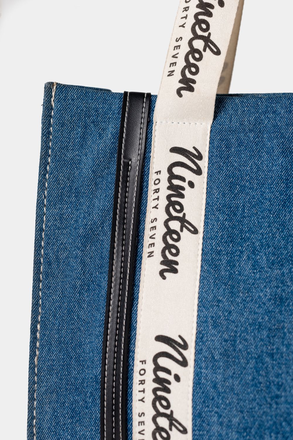 The 1947 Signature Denim Tote Bag in Blue