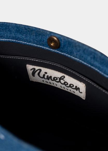 The 1947 Signature Denim Tote Bag in Blue