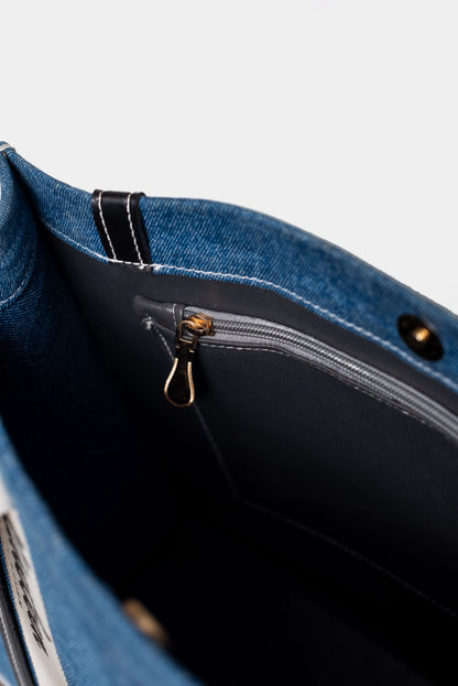 The 1947 Signature Denim Tote Bag in Blue