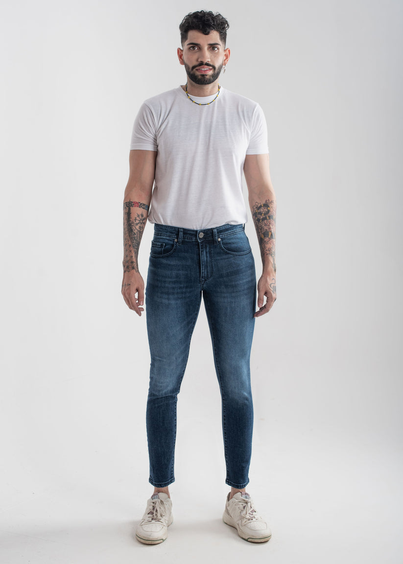 Tide Dark Skinny Jeans 