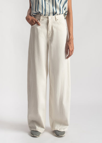 White Skater with Seam Jeans Women 