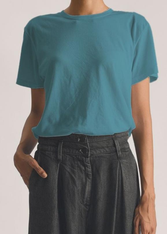 Women's Basic T-Shirt in Teal 